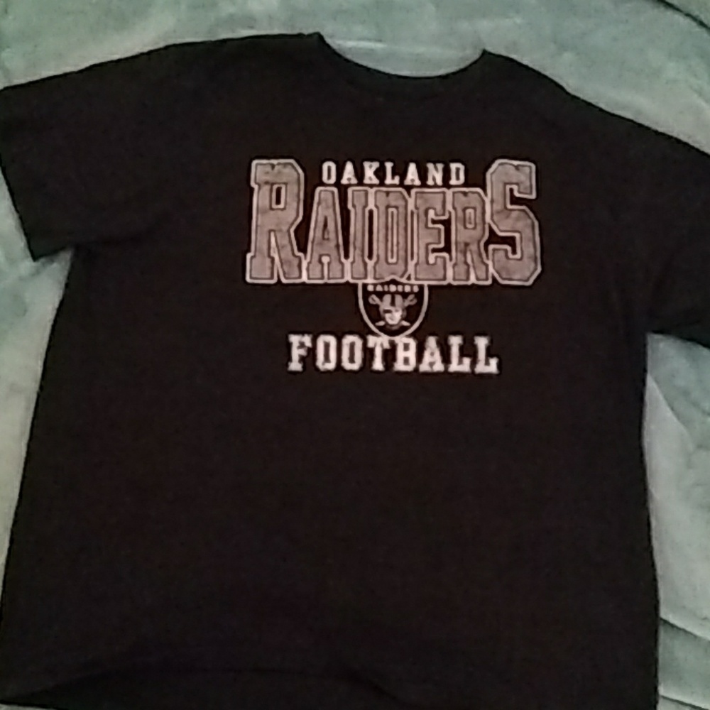 NFL Oakland Raiders football t-shirt XXL Dark Grey